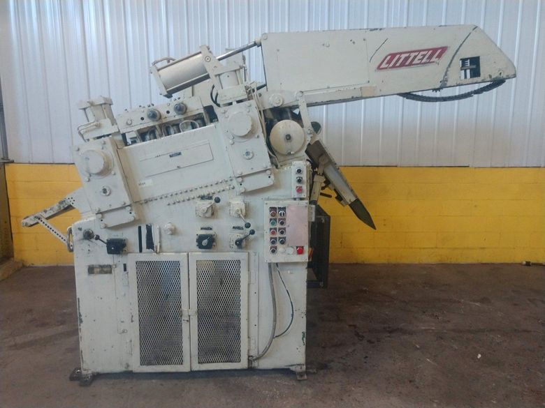 30" X .125" LITTELL MODEL #632D-7PD POWERED STRIP STRAIGHTENER WITH PEELER: STOCK 14128