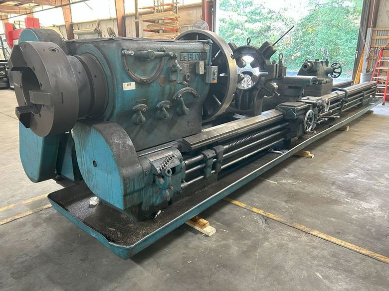 LeBlond 42″ x 240″ Hollow Spindle Engine Lathe, 12″ Thru Hole