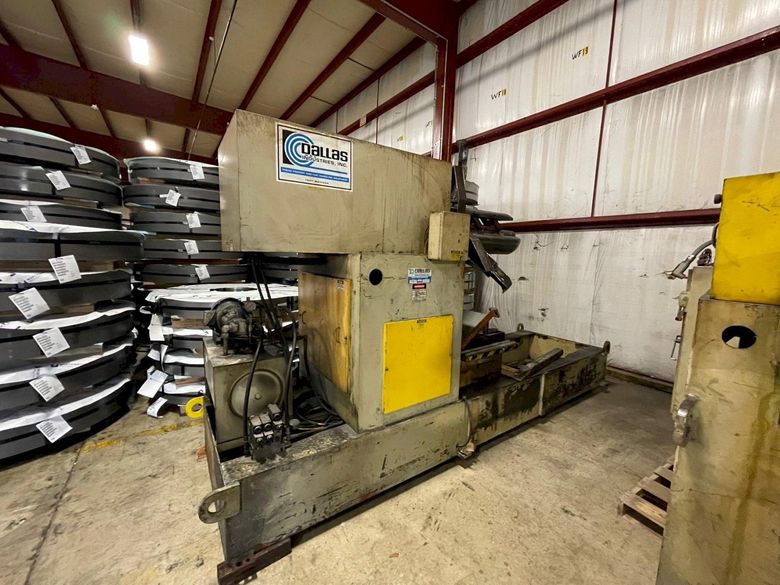 10,000 lbs x 36" Dallas Coil Reel and Powered Straightener