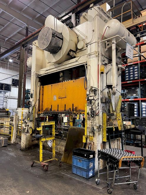 400 ton Verson S2-400-120-60t Straight Side Mechanical Metal Stamping Press, REBUILT 2021-2022!