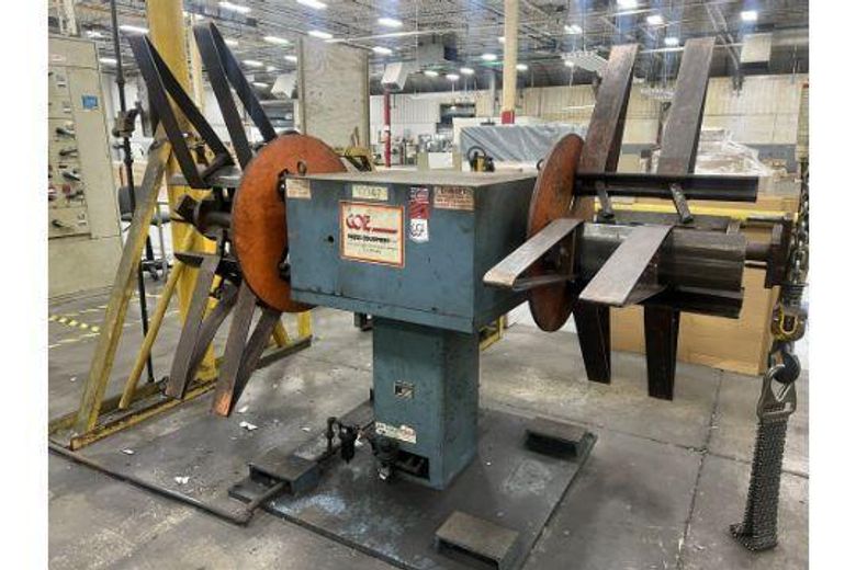 4,000 lbs x 18" Wide Coe Press Equipment Double End Coil Reel