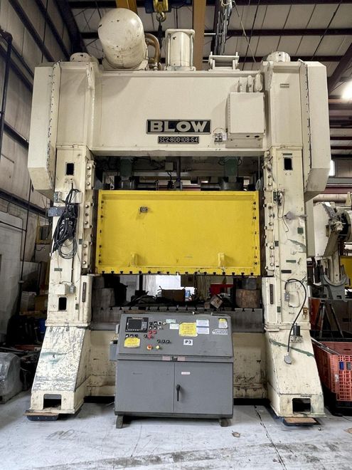 800 ton Blow Press Model SC2-800-108-54 Used Straight Side Mechanical Metal Stamping Press For S