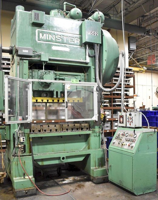 150 Ton Minster P2-150-54 Piece-Maker Highspeed Mechanical Stamping Press, Refurbished in Proces