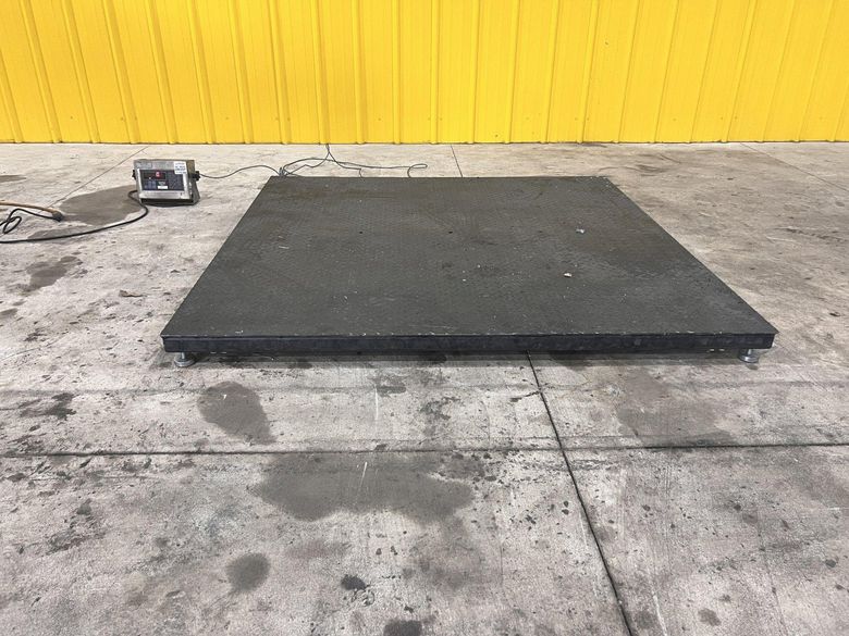 10,000 LB 60" X 60" PENNSYLVANIA MODEL #6600 DRO FLOOR SCALE: STOCK #20799