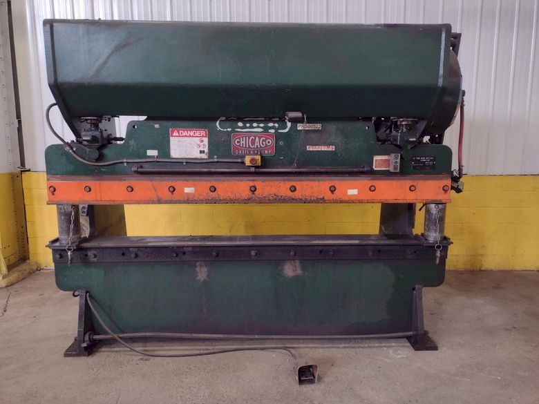 90 TON X 10' CHICAGO D&K MODEL #810-L MECHANICAL BRAKE WITH AIR CLUTCH: STOCK 16343