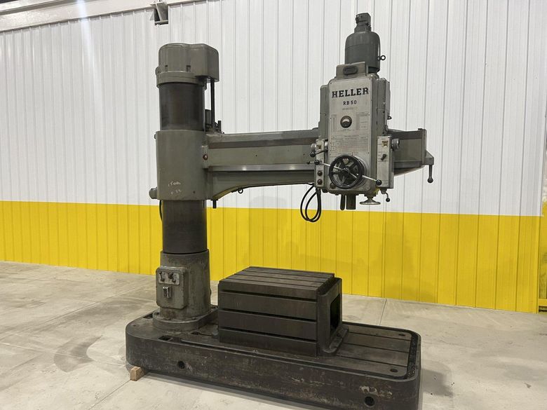 6' X 15" HELLER MODEL #RB50/1600 RADIAL DRILL: STOCK #20180