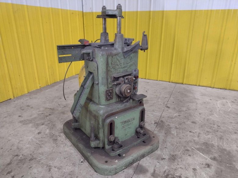 6 TON TISHKEN 2 POST MODEL #CO-2HW CUT OFF PRESS 1.5" STROKE: STOCK #23570