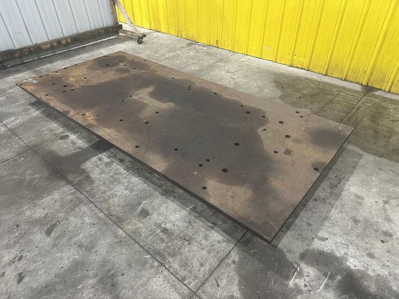 114" X 51" X 7" HIGH STEEL LAYOUT RISER PLATE: STOCK #23182