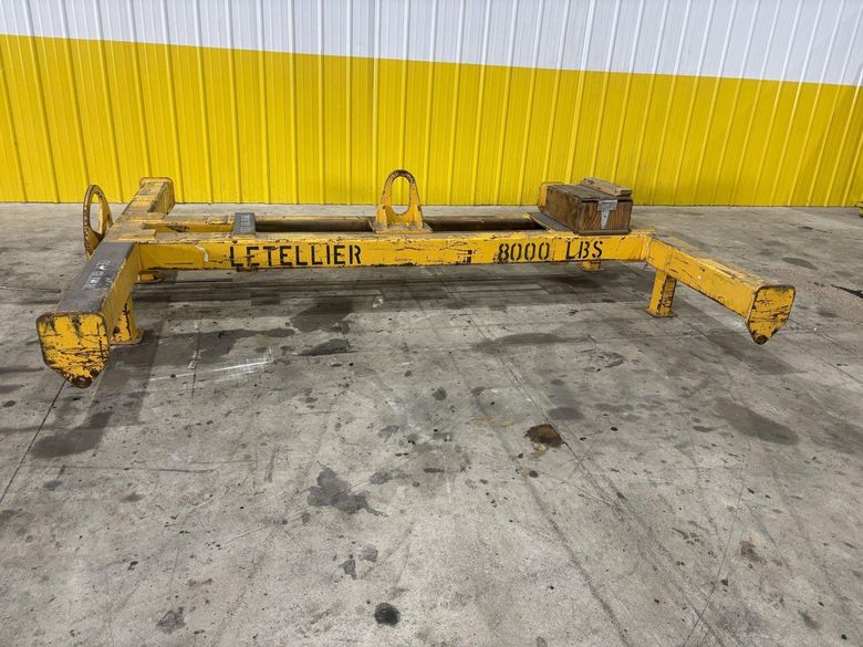 8,000 LBS X 10' X 8' LETELLIER 4-ARM SPREADER BAR LIFT BEAM WITH CENTERING ADJUSTMENT: STOCK #21