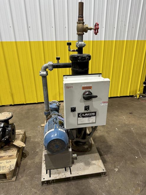 65 GPM X 3 HP LAKOS FILTRATION PUMP & STRAINER: STOCK #21909