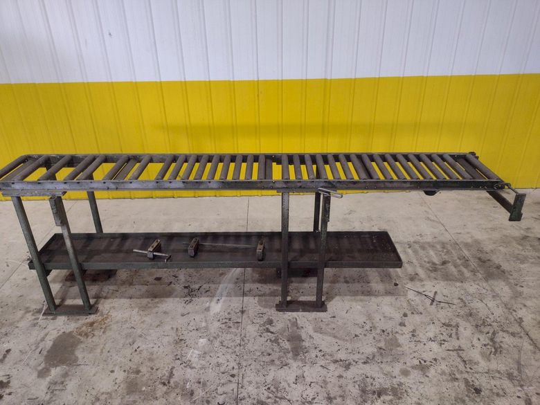 120" LONG X 16" WIDE X 39" ROLLER CONVEYOR: STOCK #21840