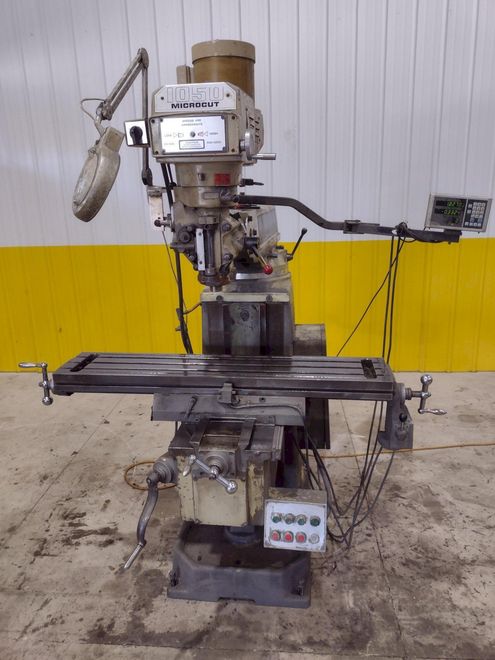 3 HP MICROCUT MODEL #1050 VERTICAL KNEE MILL: STOCK #21731