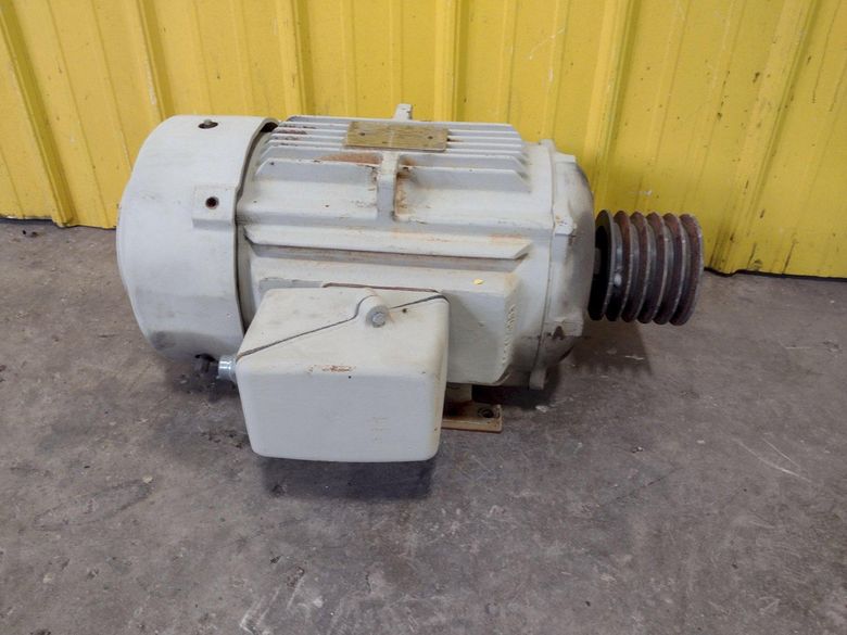 10 HP GE MOTOR, FRAME #256T: STOCK 18648
