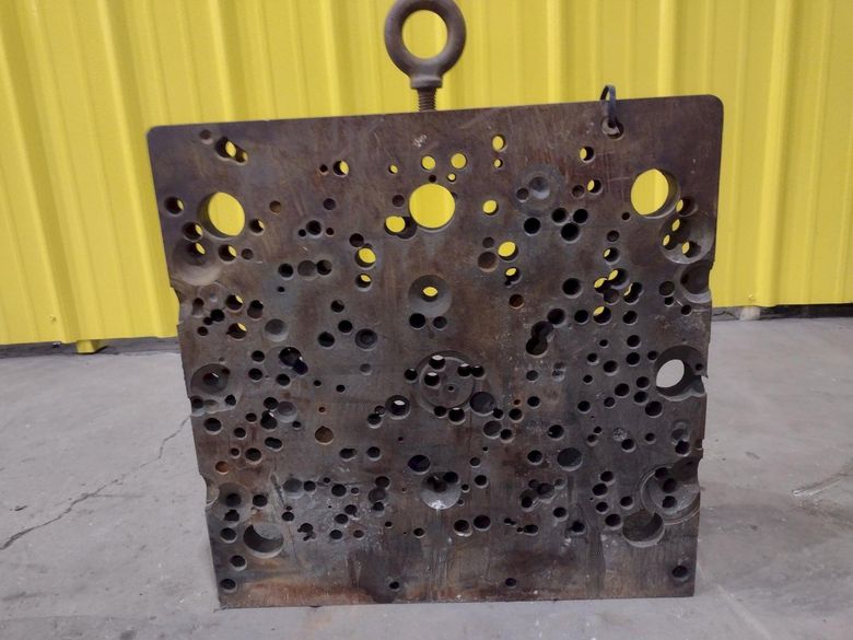 18" X 12" X 18"  MACHINE ANGLE PLATE: STOCK #18296