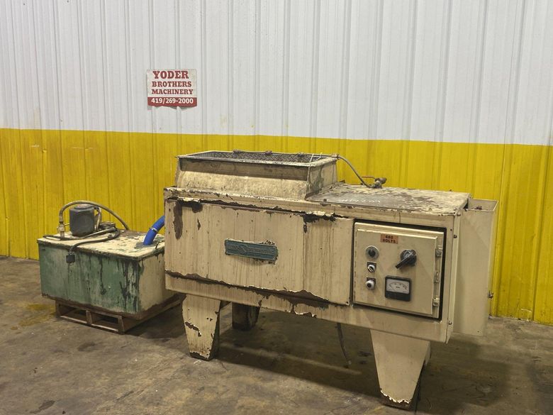 4 CUBIC FOOT ELECTRO-DEBURRING COMPANY  MODEL #R32 TUB TYPE VIBRATORY FINISHING MACHINE : STOCK