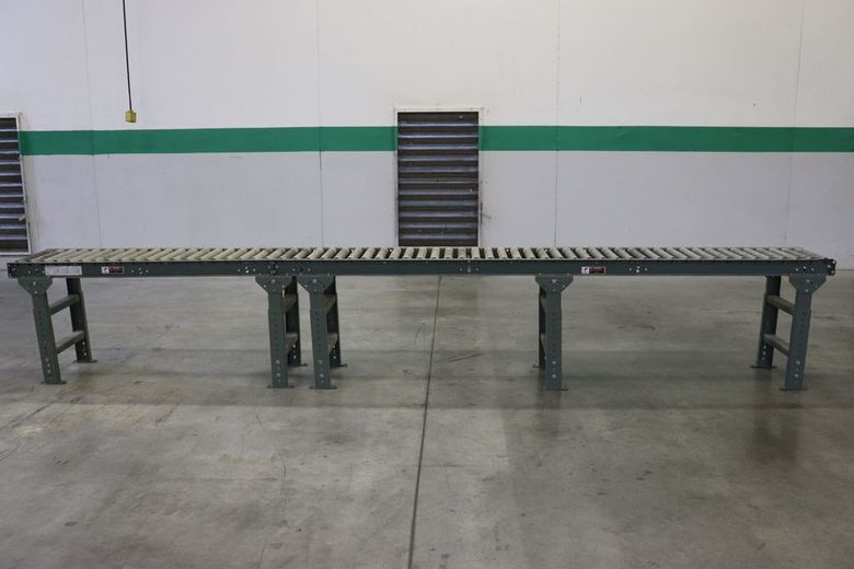 U-line H-3409 & H-3411 15′ Long Gravity Conveyor