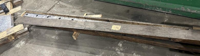 10' X 1/4" CINCINNATI SHEAR BLADES: STOCK #19769
