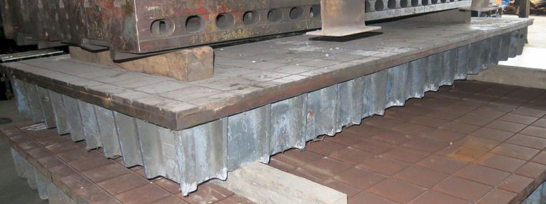 78" X 158" x 15" PORTAGE GRID TYPE LAYOUT SURFACE TABLE: STOCK #11213