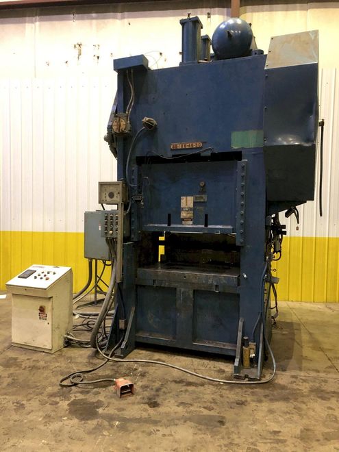 125 TON FEDERAL MODEL S2-125-48-30 STRAIGHT SIDE SSDC STAMPING PRESS, 6" STROKE: STOCK 16276