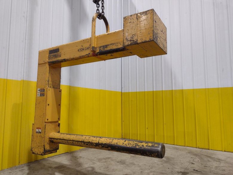 4 TON CALDWELL MODEL#81P-4-50 C HOOK PAPER COIL LIFTER: STOCK #22716