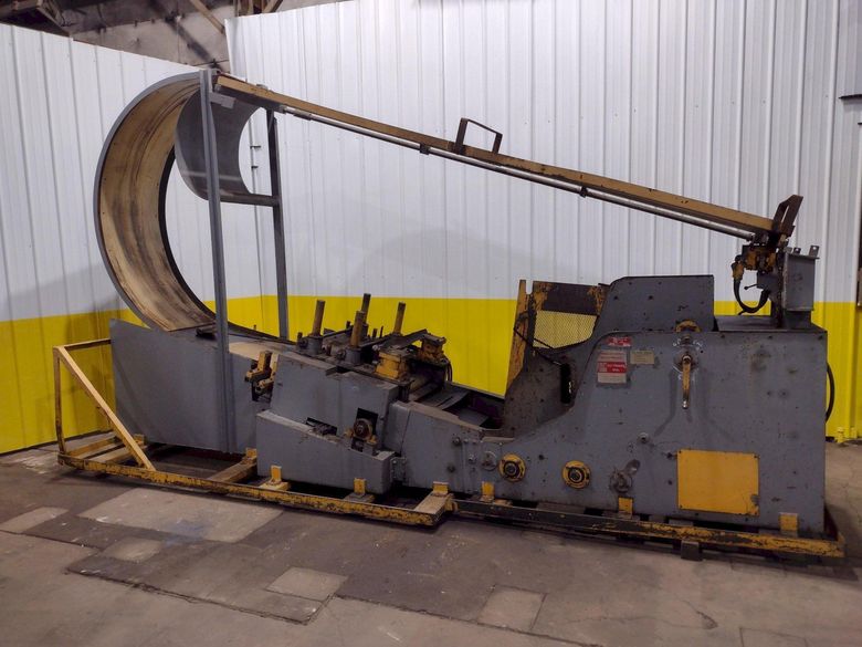 10,000 LB X 24" WIDE X .187" AIR FEEDS COIL CRADLE STRAIGHTENER / UNCOILER: STOCK 17042
