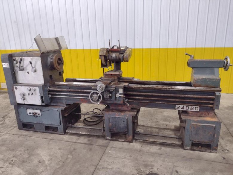 24" X 80" NATIONAL MODEL #24D80 HIGH SPEED GRINDING / POLISHING LATHE: STOCK #22947