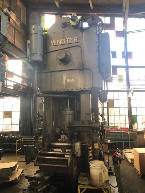 250 TON MINSTER HEVI STAMPER STRAIGHT SIDE DOUBLE CRANK PRESS: STOCK#73437