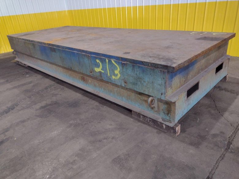 16' X 6' X 26"H HEAVY DUTY STEEL TOP WELDING LAYOUT TABLE: STOCK #18978