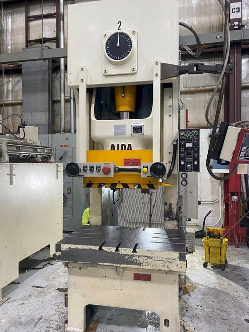 150 Ton AIDA NC1-150(2) Gap Press For Sale, Year 2000