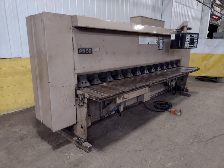 12' x 1/4" CINCINNATI MODEL #2500X12 FSU-II HYDRAULIC POWER SQUARING SHEAR: STOCK #18209