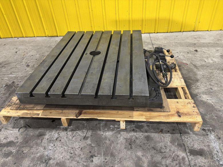 36" X 48" GIDDINGS & LEWIS AIR LIFT ROTARY TABLE: STOCK #23586