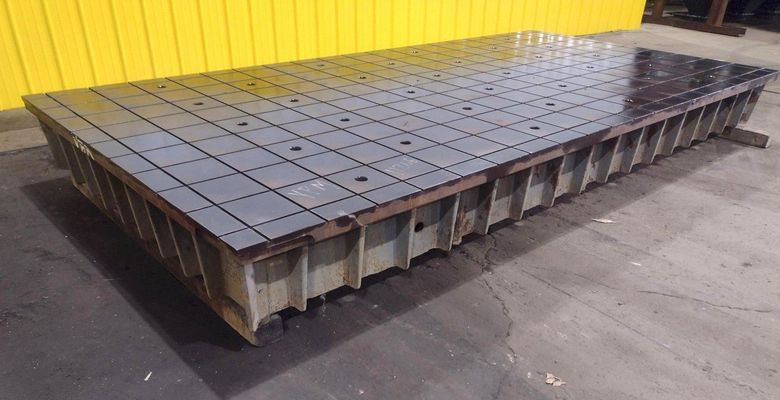 78" X 158" x 15" PORTAGE GRID TYPE LAYOUT SURFACE TABLE: STOCK #11266