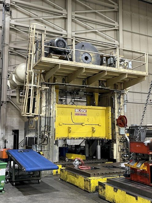 600-ton Blow Press SE4-600-120-84 Straight Side Metal Stamping Press, Year 1987, Rebuild In Proc