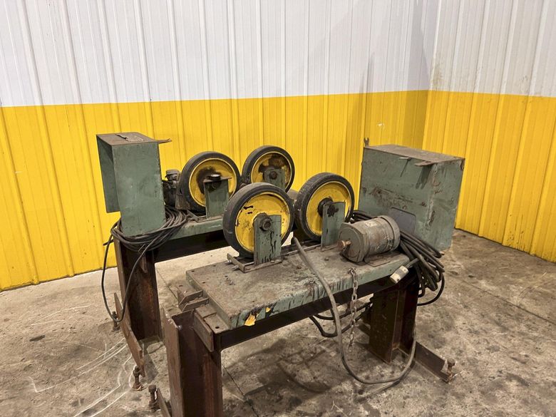 4,000 LB PANDJIRIS PIPER PIPE TANK TURNING ROLLS, DRIVE & IDLER: STOCK #23481