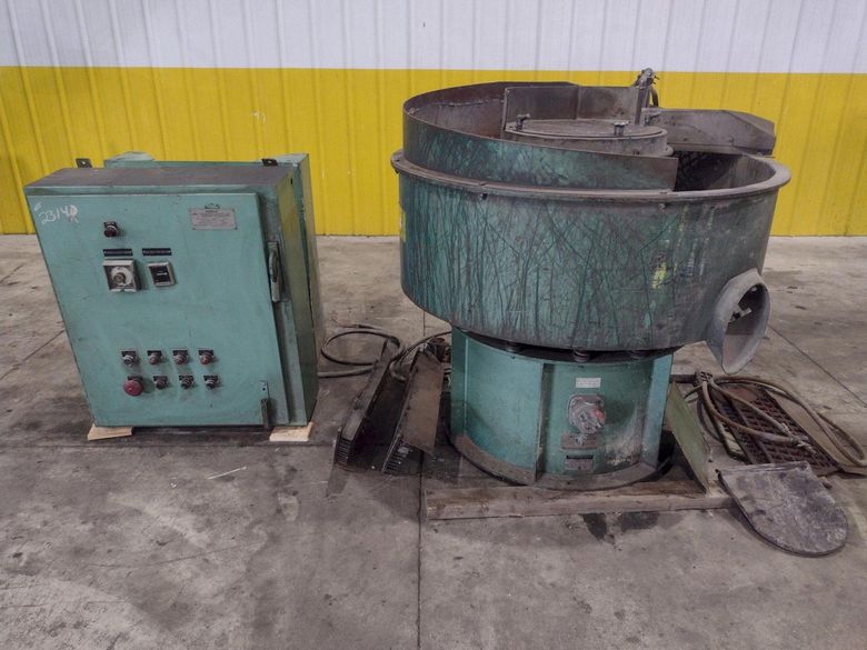 7 CUBIC FOOT X 48" SWECO MODEL #FMD7LR VIBRATORY BOWL PARTS FINISHER: STOCK #23140