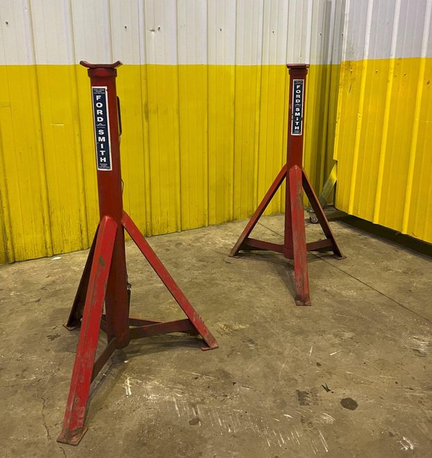 (2) FORD SMITH HEAVY DUTY ADJUSTABLE JACK STANDS: STOCK #18358