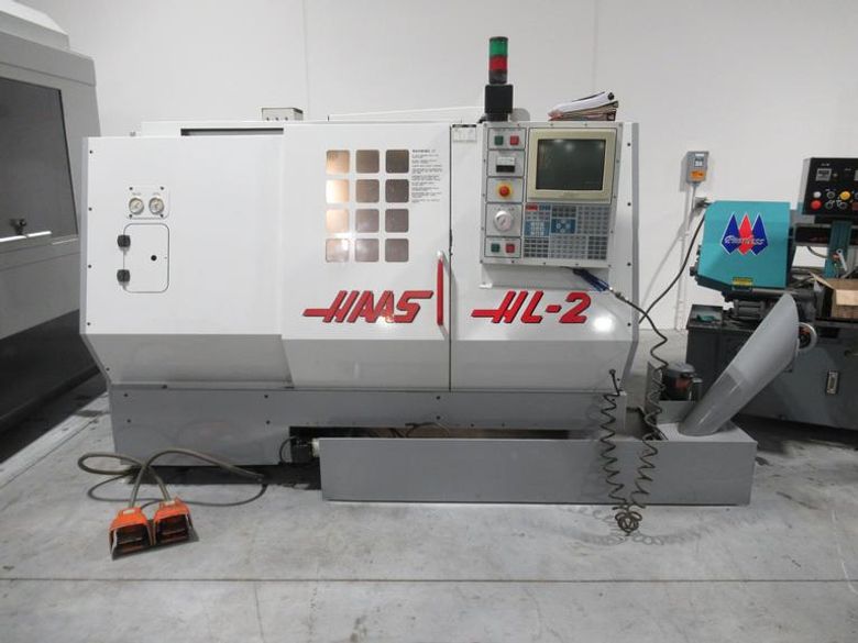 Haas HL-2 CNC Lathe Turning Center, 5C Closer, Programmable Tailstock, Chip Auger