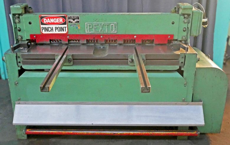 Peck, Stow, & Wilcox (Pexto) 4' x 12 Gauge Power Squaring Shear, 12-U-4H