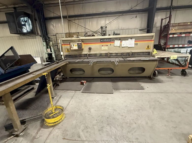 1995 Accurshear 625010 Hydraulic Power Squaring Shear (#5671)