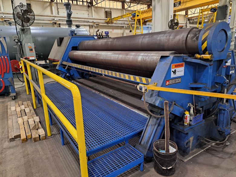 2009 Bertsch 75-15 ¾” X 15’ 4-Roll Plate Roll (#5724)
