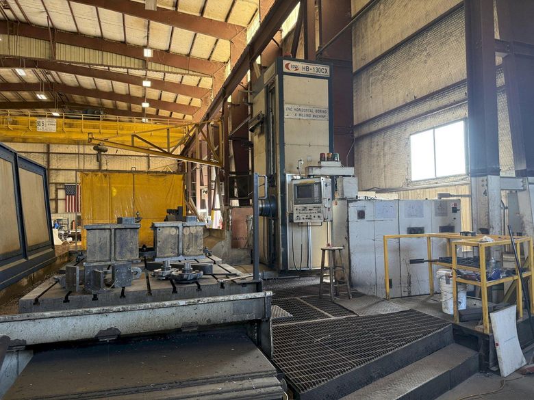 5.1" HNK CNC HORIZONTAL BORING MILL, HBM, 63 x 160 table with built in rotary, FANUC CNC, 40 ATC