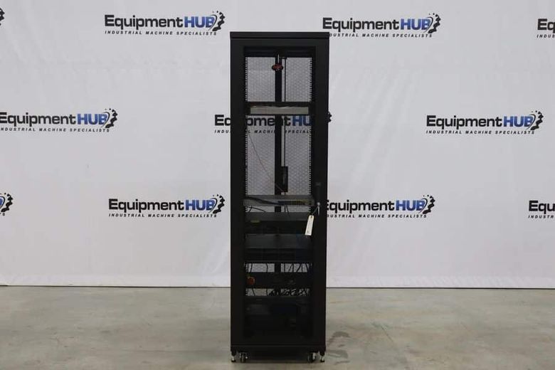 APC Server Rack w/ Components, Occ Fiber Box, Sonology NAS, HP, DLI Power Switch, Unifi Switch 24 Port