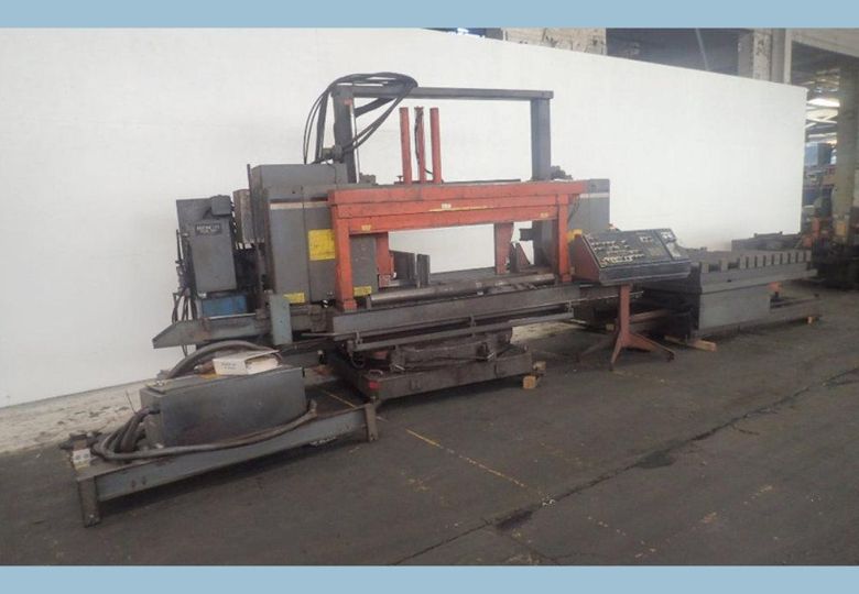 USED HEM HORIZONTAL MITERING BASE BANDSAW, Model DC-2038RBI, 20” x 38”, Stock No. 10264