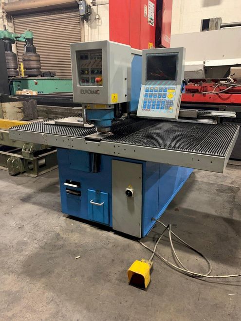 USED EUROMAC 33 TON CNC PUNCHING MACHINE MODEL CX1000/30-1250, Stock# 10880, Year: 1998