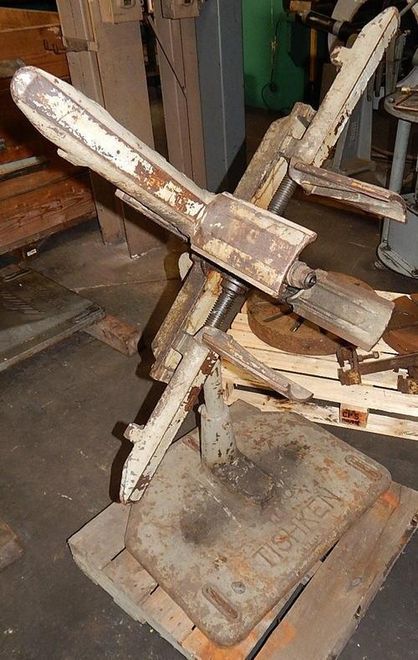 USED TISHKEN 350 LB. MANUAL UNCOILER MODEL LR6, Stock# 10886