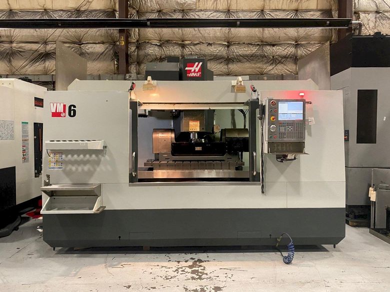 USED HAAS VM-6 64" X 28" 5-AXIS VERTICAL CNC MACHINING CENTER, Stock# 10913, Year: 2012