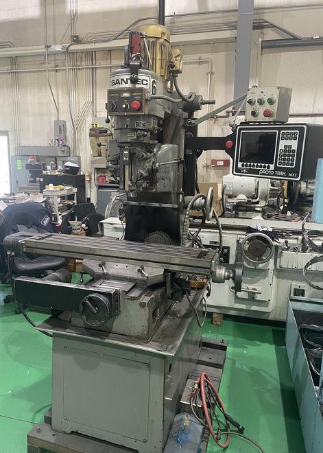 USED SANTEC 9" X 42" 2-AXIS CNC BED MILL, Stock# 10971