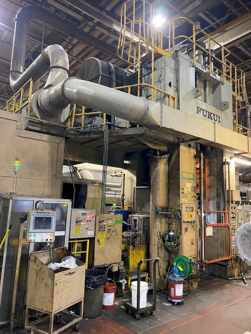 USED FUKUI 1,000 TON MECHANICAL SINGLE CRANK COLD FORGING PRESS, Stock# 11057, Year: 1991