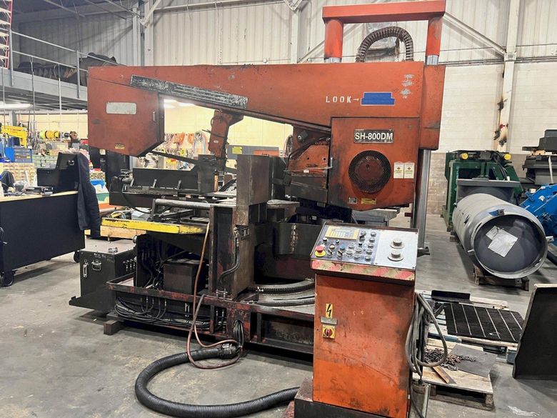 USED COSEN 16" X 31" SEMI-AUTOMATIC DUAL COLUMN DOUBLE MITERING BANDSAW MODEL SH-800DM, Stock# 1