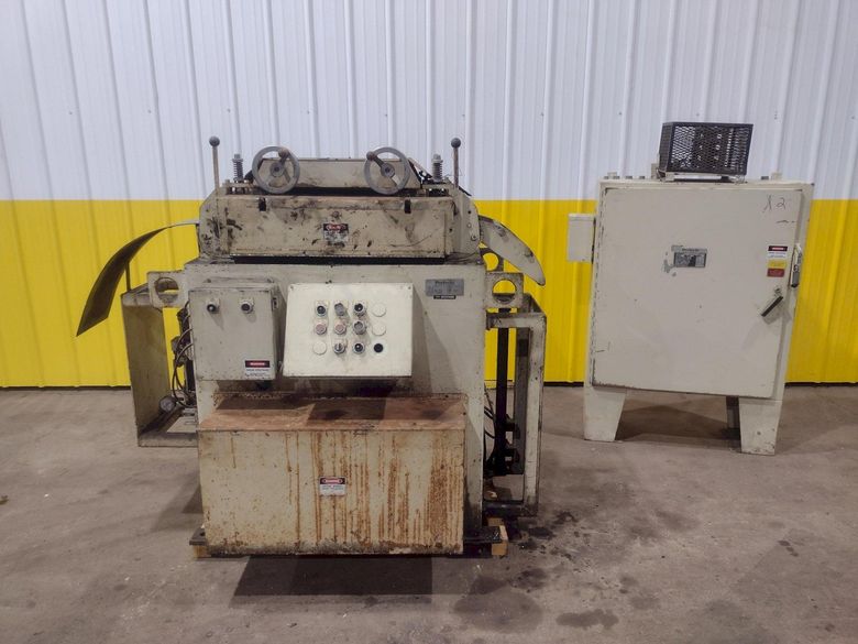 8.25" X .010" PERFECTO MODEL #S170817 17 ROLL POWERED PRECISION COIL STRIP STRAIGHTENER: STOCK #
